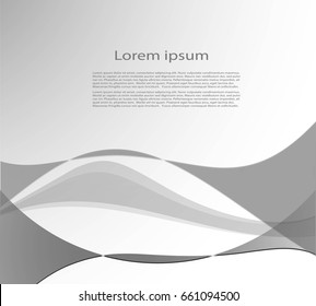 Gray abstract background with text