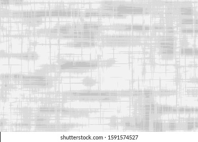 Gray abstract background, vector design. Grunge style, spots, intersecting lines and scratches.