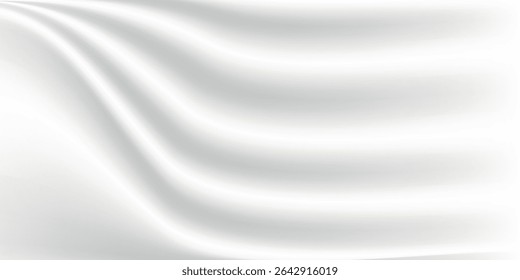 gray abstract background with wavy fabric motif