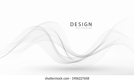 
Gray abstract background of wavy lines Abstract background waves Design template for brochure, cover, banner, presentations