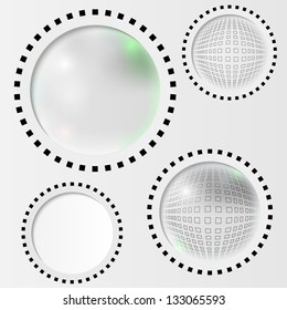 gray abstract circle
