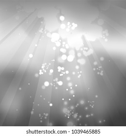 Gray abstract decorative background with bright highlights.