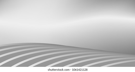 Gray Abstract design 3D gradient background Vector for text messages.