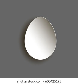 Gray abstract egg
