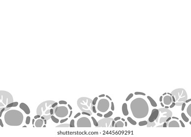 Gray Abstract Flower Background Clipart