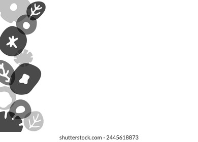 Gray Abstract Flower Background Clipart