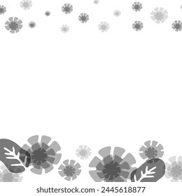 Fondo Abstractas gris de la flor Clipart