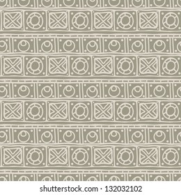 Gray abstract geometric seamless pattern - vector