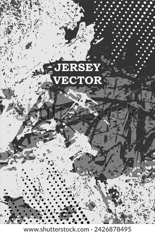 GRAY ABSTRACT GRUNGE JERSEY DESIGN