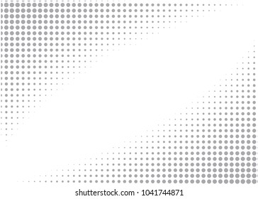 gray abstract halftone with modern style and gradient dots, use for futuristic background or texture , vector background 