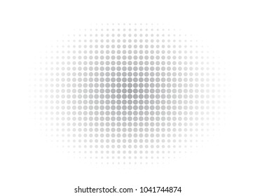 gray abstract halftone with modern style and gradient dots, use for futuristic background or texture , vector background 