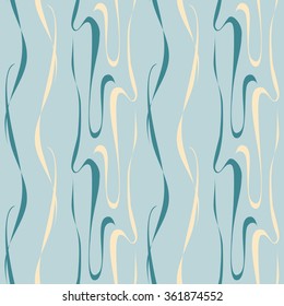 Gray abstract hand drawn pattern, waves or curls background. Seamless pattern for your wallpapers, fabrics, web page backgrounds, surface designs. 