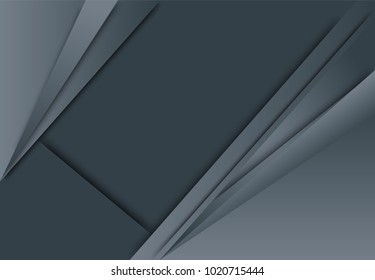 Gray abstract layer geometric background  for card, annual business report, poster template