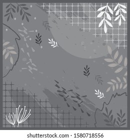 gray abstract pattern for scarf design