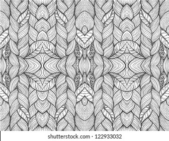 Gray abstract seamless texture, endless pattern with hair or wool