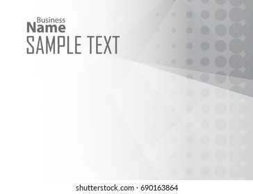 Gray abstract template for card or banner. Metal Background with waves and reflections. Business background, silver, illustration. Illustration of abstract background with a metallic element