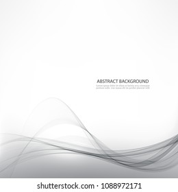 Gray abstract wave background.Design element