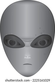 The Gray Alien creature wirh the spacehelmet