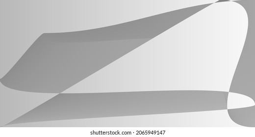 Gray Alluminium Modern Grey Modern Design. Metallic Shape Monochromatic Technology Blurred Background. Futuristic Digital Minimal Layers Gradient Mesh. Fluid Dynamic Silver Smooth Illustration.