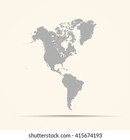 Gray America Map Illustration