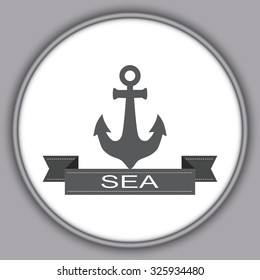 Gray  Anchor icon