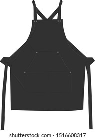 gray apron for people or business