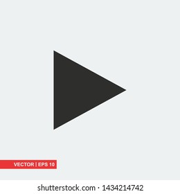 Gray arrow icon on white background, vector illustration