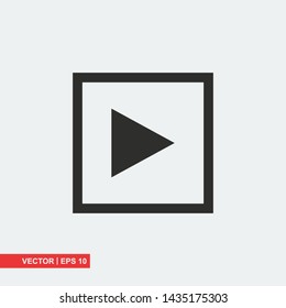 Gray arrow icon on white background, vector illustration