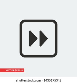 Gray arrow icon on white background, vector illustration