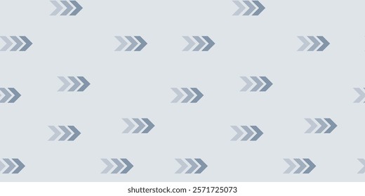 Gray arrows pattern on a light background for modern design projects and textiles