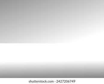 Gray background. 3D gray-white studio room. Gray  with light effects. Area for selling products on the website Vector illustration