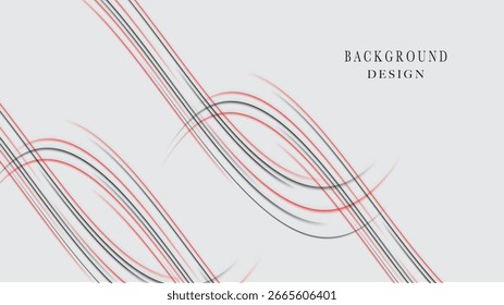 Estilo de línea abstracta de fondo gris