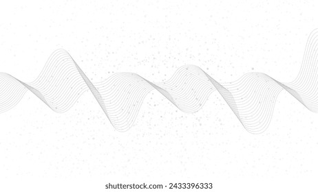 gray background. Abstract technological background with various technological elements. Structure pattern technology backdrop. Vector illustration.