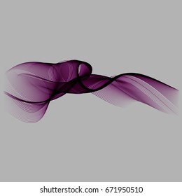 
Gray background. Abstract Wavy illustration.