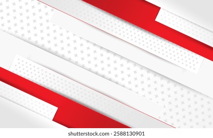 Gray background with abstract white glowing geometric lines.  Circle lines pattern. Digital technology  background design.  An abstract composition of dynamic shapes. red dot .Vector illustration.