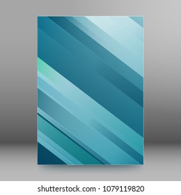 Gray background advertising brochure design elements. Glowing light stripe oblique graphic form for elegant flyer. Vector illustration EPS 10 for booklet layout, freshness theme leaflet, newsletters