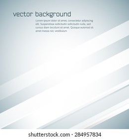 Gray background advertising brochure design elements. Glowing light stripe oblique graphic form for elegant flyer. Vector illustration EPS 10 for booklet layout, freshness theme leaflet, newsletters