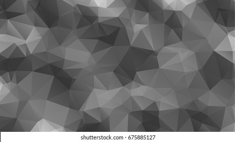 Gray background. Black and white background. Abstract Polygonal Mosaic background of triangles. Blurry gray grid. Vector illustration for your business artwork. Creative Design Templates.