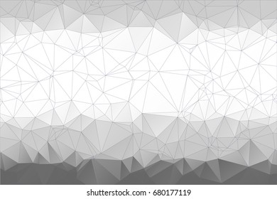 Gray background. Black and white background. Abstract Polygonal Mosaic background of triangles. Blurry gray grid. Vector illustration for your business artwork. Creative Design Templates.