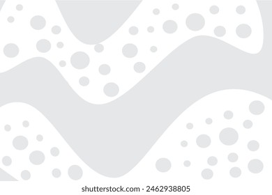 Gray background with curves and circles