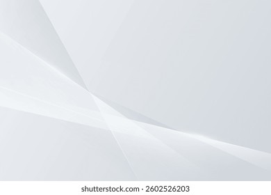 gray background design with transparent and shiny abstract line shapes. futuristic design concept