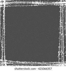 Gray background with frame. Vector illustration