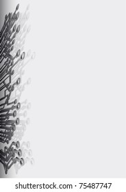 Gray background with a futuristic design