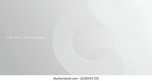 Gray background geometric lines Modern abstract background, futuristic graphics. Vector illustration