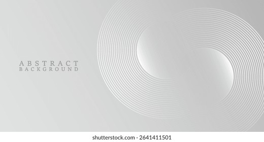 Gray background geometric lines Modern abstract background, futuristic graphics. Vector illustration