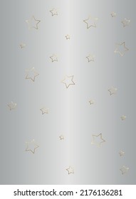 Fondo gris con estrellas doradas