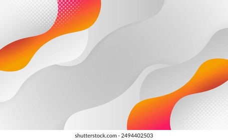 Gray background with gradient color abstract wave lines