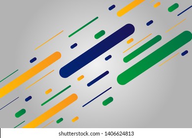 Gray background with green, yellow an blue lines. Ready to use in web banners, social media, presentation, flyers, posters and wallpapers. American Championship. Brazilian Soccer cup.