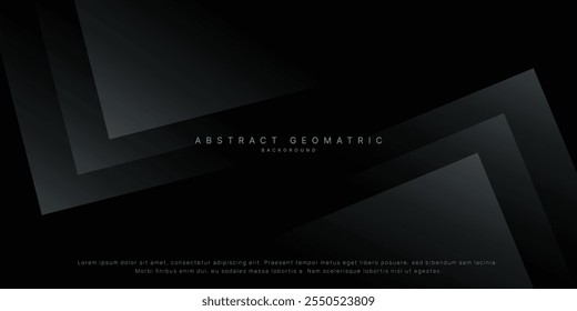 Fondo gris con lujosos Elementos geométricos oscuros.