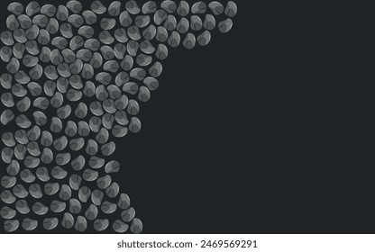 gray background and many sea pebbles
